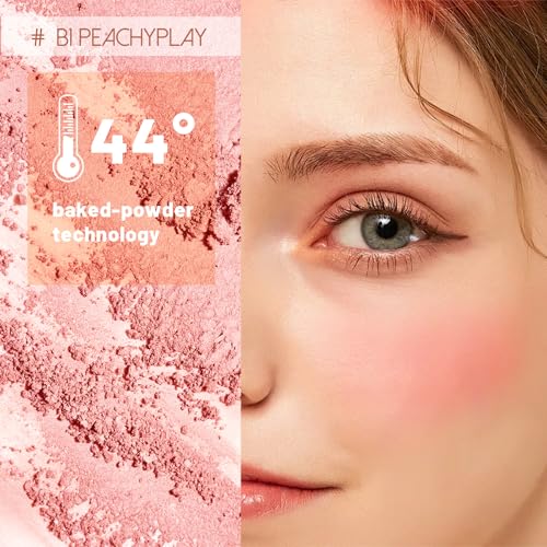 Multi Texture Blush Cream, Liquid, Powder & Jelly Blushes for Cheeks,Beauty-Matte & Natural Finish Cheek Tint & Blush Palette (B1 PeachyPlay?)