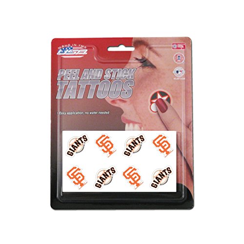 San Francisco Giants Temporary Tattoos Sheet