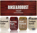 Assorted Rinse & Robust Men’s 4-in-1 Exfoliating & Moisturizing Bar Soap Set - Gift for Dad & Men