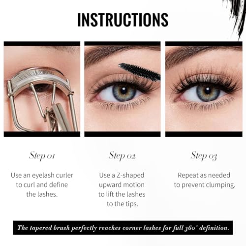 Volumizing Mascara - Buildable, Waterproof, Lash-Lifting & Lengthening