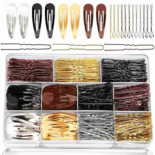 YGDZ Bobby Pins Set, Hair Pins, Hair Clips Kit, 2Inch Bobby Pins Brown Hair, Black, Blonde Hair, U Shaped Hair Pins for Buns, French Pins, Snap Hair Clips, Hair Barrettes, Hair Accessories for Women