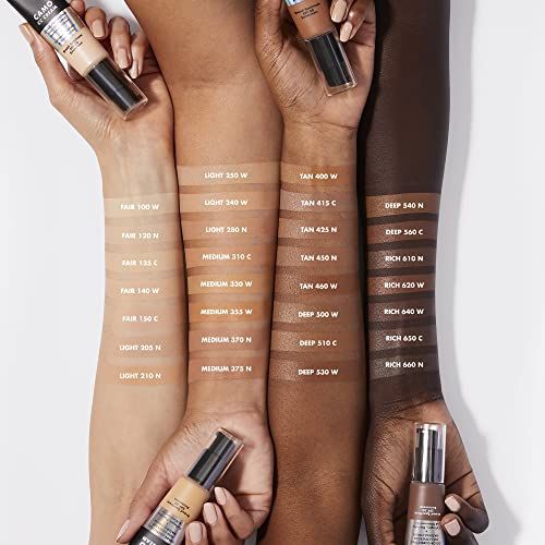 e.l.f. Camo CC Cream, SPF 30 Color-Correcting Medium-To-Full Coverage Face Foundation, Delivers An Airbrushed Finish, Vegan & Cruelty-Free, Tan 400 W