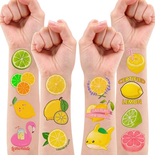 90 PCS Lemon Temporary Tattoos & Cup Stickers