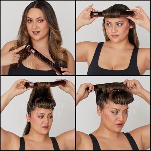 Overnight Blowout Velvet Hair Curling Rods - 3-Pack for Perfect Styles