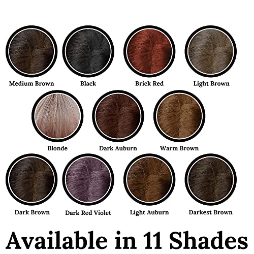 NuBeauti Light Brown Root Touch Up Powder - Natural Hairline Concealer, Talc-Free, Long-Lasting, No Brush Needed