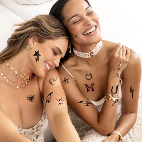 K-Style Demon Mark Temporary Tattoos | 3D Waterproof Y2K Design