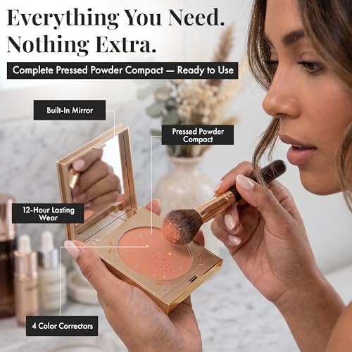 Magic Minerals Pressed Powder Foundation Compact with Mirror