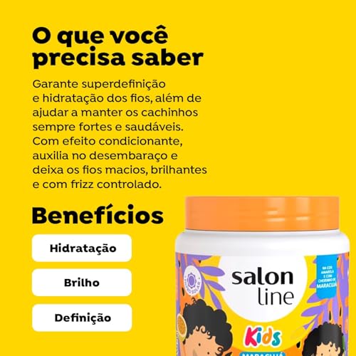 Salon Line Kids Passion Fruit Curl Leave-In Conditioning Cream - 1kg
