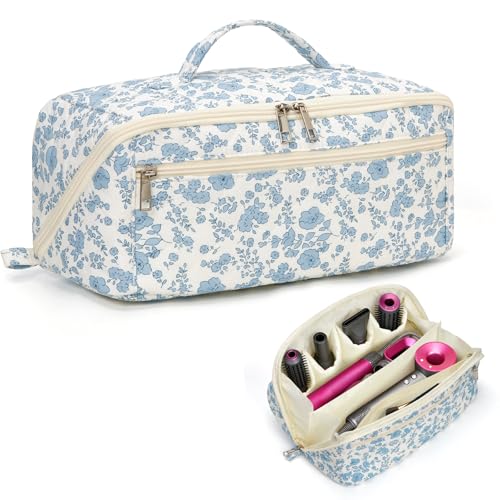Quilted Floral Hair Tool Travel Case – Fits Dyson Airwrap