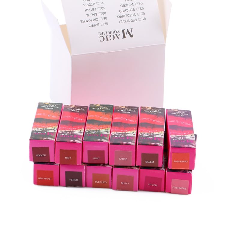 Funny Novelty Lipstick Gag Gift - 8 Bold Colors