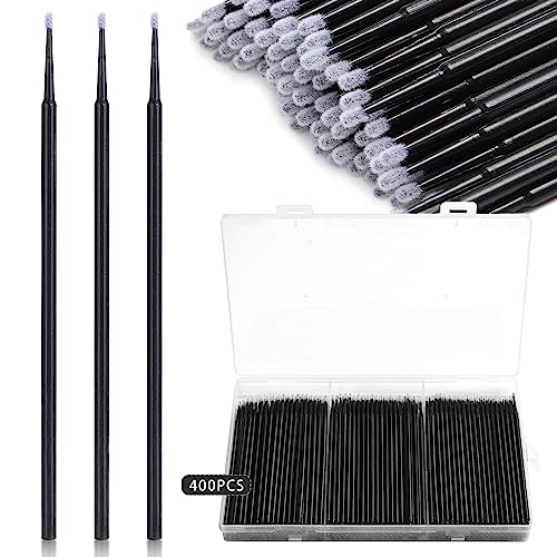 Disposable Micro Applicator Brushes 400Pcs for Eyelash Extensions Makeup Precision