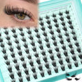 Wispy Lash Clusters 10-20mm Eyelash Clusters Natural Mascara-Look False Eyelashes Extensions Volume Individual Lashes D Curly Long DIY Cluster Eyelash Extensions by TOOCHUNAG