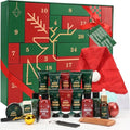 Advent Beauty Calendar for Adults 2025 Rinse & Robust Beard Care Kit Christmas Gifts for Men Skincare Beauty Advent Calendar for Men Christmas 24 Days Countdown Calendar Beard Care Grooming