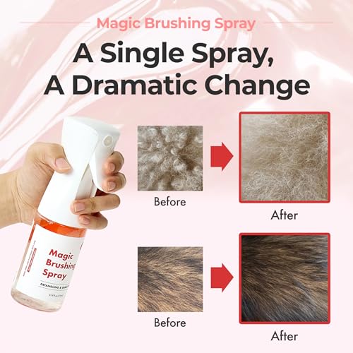 JAYU PET Magic Brushing Spray for Dogs - Hypoallergenic Detangler & Conditioner (170ml)