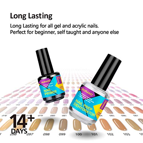 BURANO Nail Gel Prep Dehydrator & Primer 0.5oz