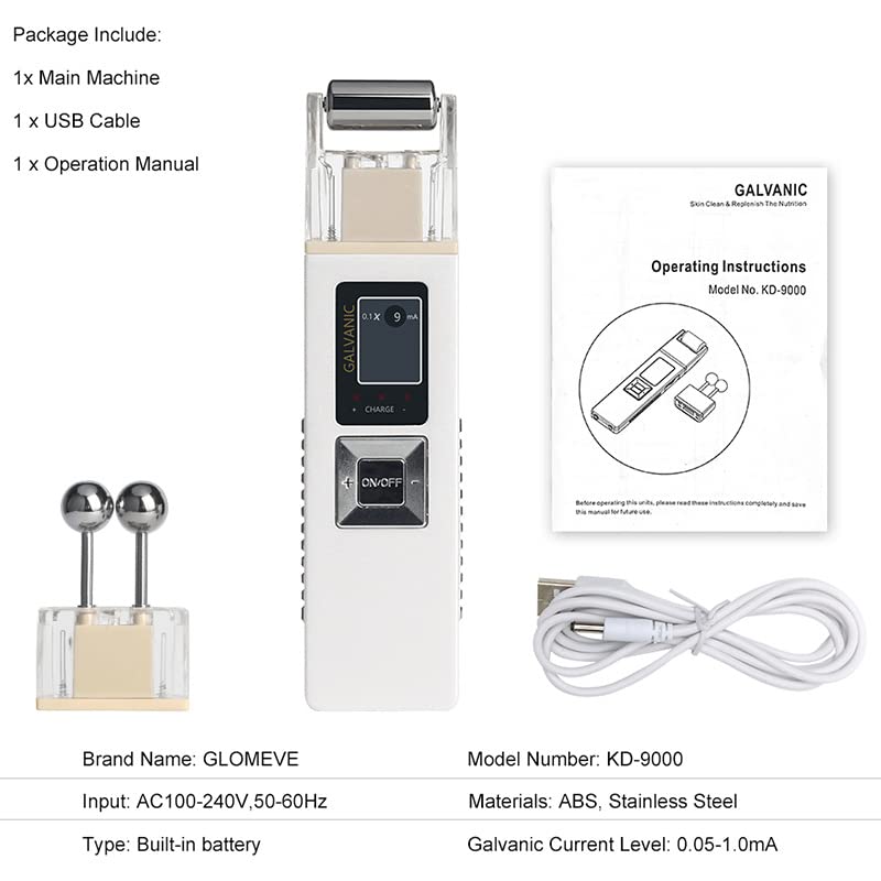 Galvanic Facial Roller Anti-Aging Microcurrent Spa Massager
