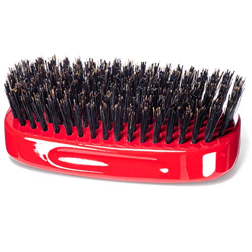 Torino Pro 7 Row Palm Wave Brush by Brush King - #1900 - Hard 360 Waves Brush for Wolfing and Coarse Hair