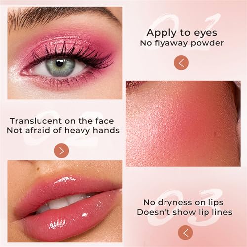 Temperature Changing Blush Powder - Multi-Use Cheek, Eye & Lip Tint