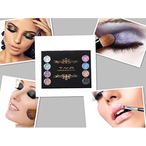Eyeshadow Palette LT Makeup Palette 37 Bright Colors Matter and Shimmer Lip Gloss Blush Brushes Cosmetic Makeup Eyeshadow Highly Pigmented Palette for Girls Festival Birthday Gift Concealer Makeup Kit