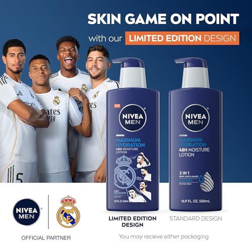 NIVEA MEN Maximum Hydration 48-Hour Body Lotion, 16.9 FL OZ