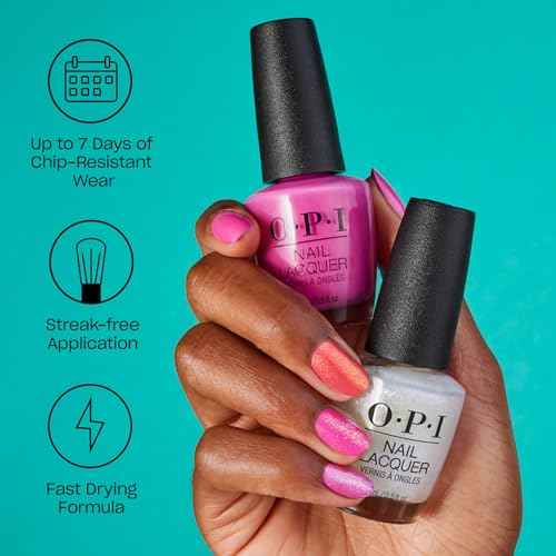 OPI Nail Lacquer Nail Polish | Sheer Light Nude Pink Cr?me Chip Resistant Nail Polish | Fast Drying, No Streaks