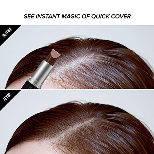 RED by Kiss Quick Cover Root Touch Up Stick, Water-Resistant Temporary Gray Hair Concealer with Brush for Roots and Beard, Long-Lasting Coverage, Easy Application (1 Pack, Mahogany)