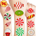 96 Candy Temporary Tattoos for Kids - Waterproof Stickers