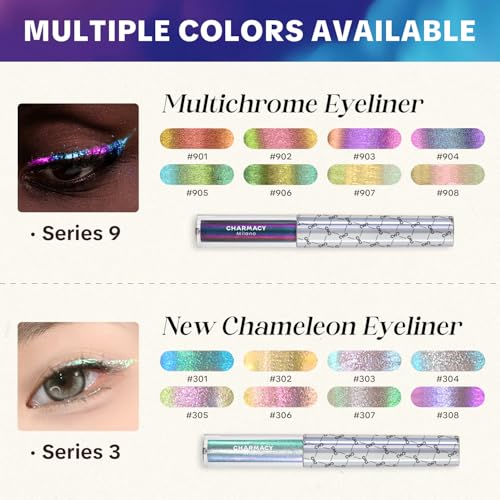 Charmacy Multichrome Liquid Eyeliner - Waterproof Color-Shifting