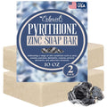 Pyrithione Zinc Soap Bar for Face & Body, 4oz | 2% ZnP Bar Soap Skin Repair Cleanser for Acne, Rosacea, Eczema, Dermatitis, Psoriasis, Itching | Cleansing, Calming Zinc Facial Wash Made in USA