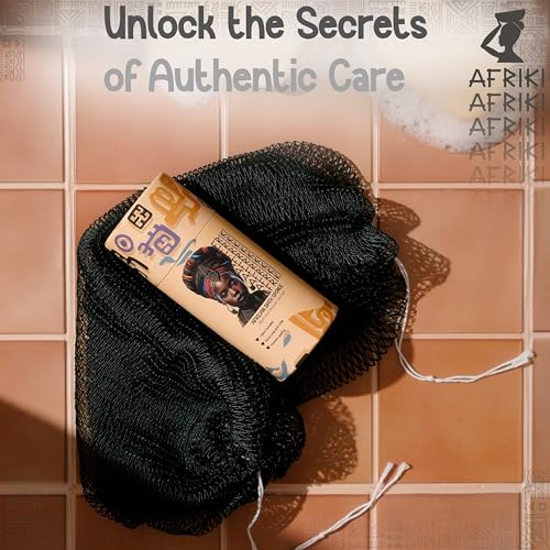 African Net Sponge Exfoliating Body Scrubber, Extra Long