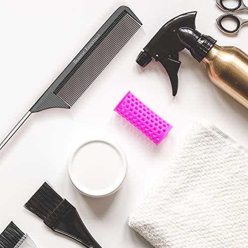 Professional 8.8" Tail Comb - Carbon Fiber & Stainless Steel