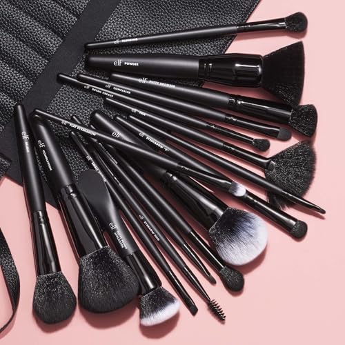 e.l.f. 17-Piece Ultimate Makeup Brush Set & Travel Roll