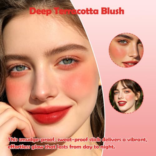 Cheek To Chic Blusher Stick - Classic Red Cream Blush, 8g
