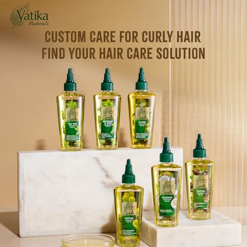 Vatika Naturals Curls Cactus Hair Oil for Curly Hair - Nourishing 100ml
