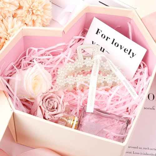 DEEKA Bridesmaid Proposal Gifts 8 Pack Pearl Bridesmaid Hair Claw Clips with Ribbon 3.7 Inch Large Hair Clips Bachelorette Party Favors Bridal Party Present Hair Accessories (Half Circle L)