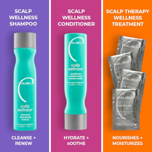 Malibu C Scalp Wellness Shampoo & Conditioner Set 33.8oz