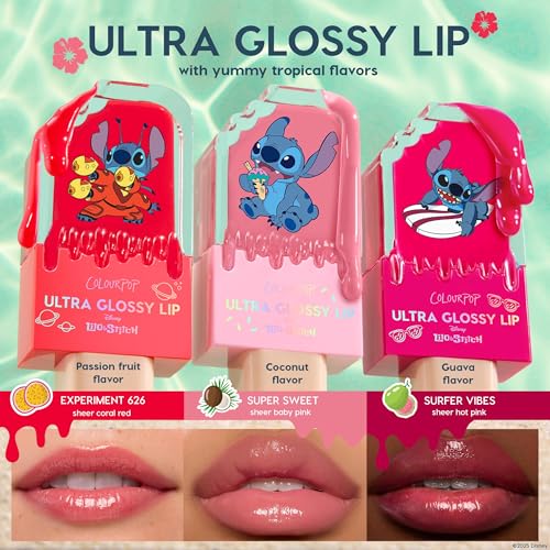ColourPop x Stitch Ultra Glossy Lip Gloss - Sheer Baby Pink