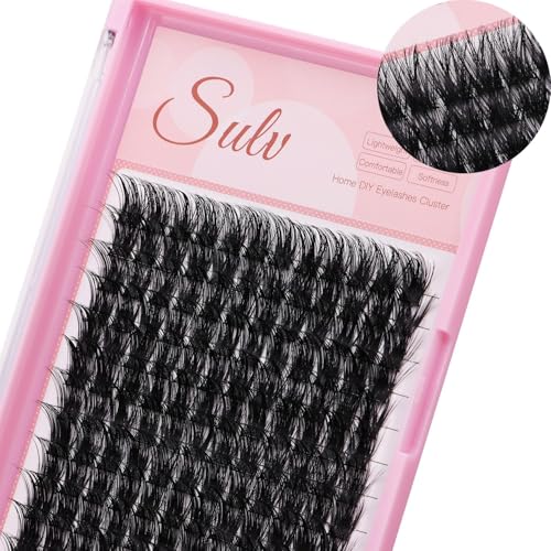 Sulv 144PC D Curl Wispy Lash Clusters - Reusable Eyelash Extensions