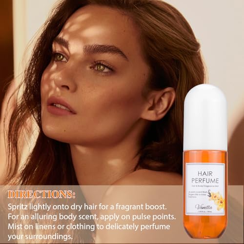 Msktasy Vanilla Hair & Body Perfume Spray - Long-Lasting Pheromone Mist