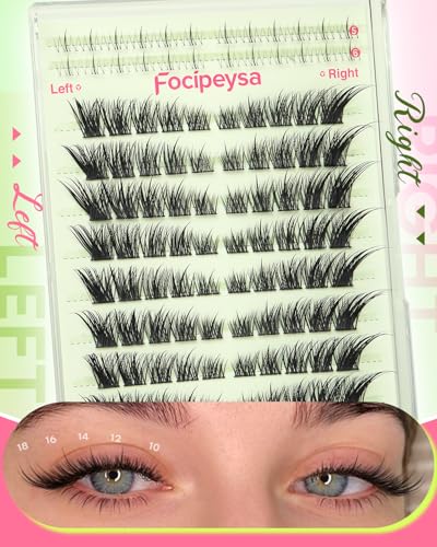 Focipeysa Wispy Lash Clusters 10-18mm Eyelash Extensions