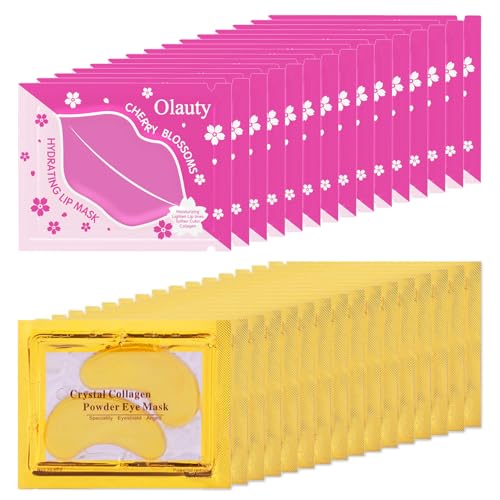 30 Pairs Collagen Lip & Eye Mask Kit – Dark Circles & Lip Care