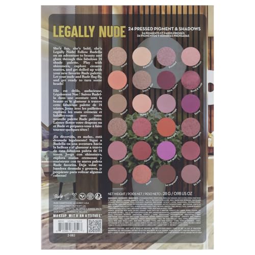 Legally Nude 24 Eyeshadow Palette by RUDE Cosmetics