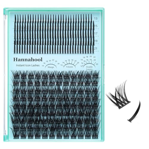 Hannahool Cluster Lashes Extensions 12-22mm Mixed Volume