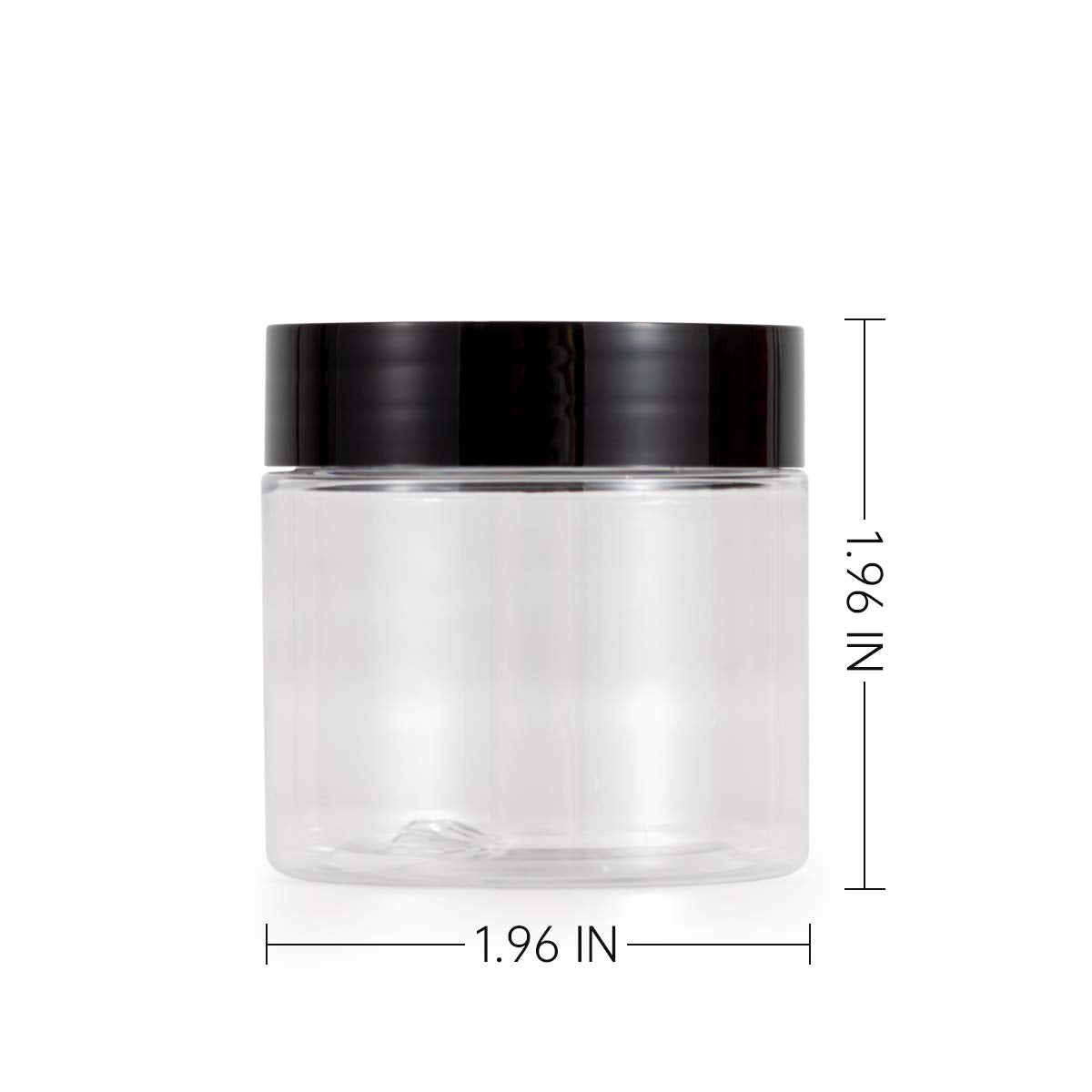 testyu 24 Pack 4 OZ Small Plastic Containers with Lids, Round Clear Plastic Jars with Lids, Empty Slime Containers, Wide Mouth Cosmetic Sample Containers