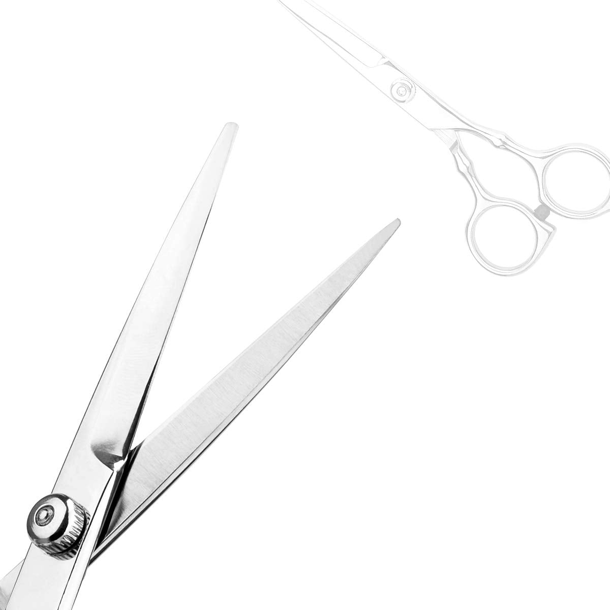 Hair Cutting Scissors Professional Home Haircutting Barber/Salon Thinning Shears Kit with Comb and Case for Men/Women (Sliver)