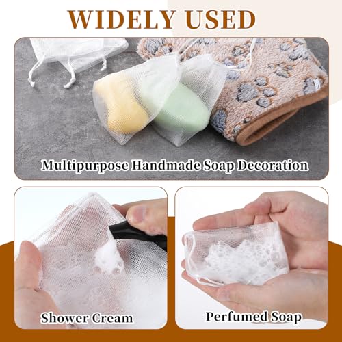 40-Piece Mesh Soap Saver Bags with Drawstring