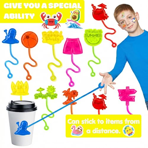 48Pc Summer Party Favors Kit - Stick Hands & Temporary Tattoos