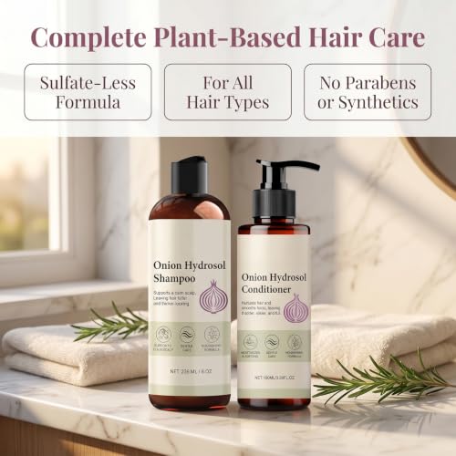 GosBio Onion Hydrosol Shampoo & Conditioner Set for Hair Growth