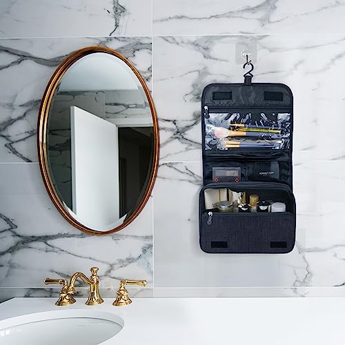 Large Capacity Toiletry Bag with Hanging Hook - Waterproof Travel Organizer