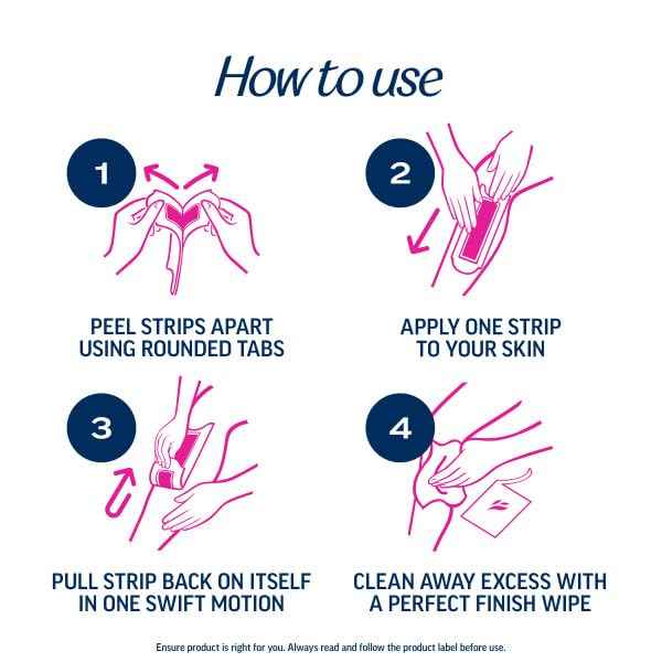 Veet Leg and Body Hair Remover Cold Wax Strips, 40 ct (Pack of 3)